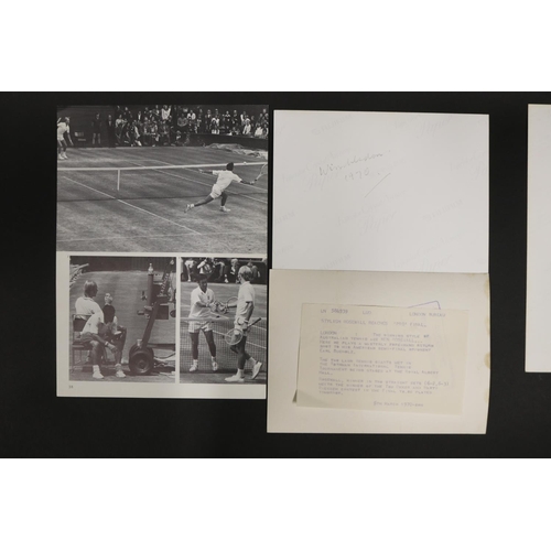 1141 - Assortment of black and white and colour photographs and prints, Different tournaments, signed by Ke... 