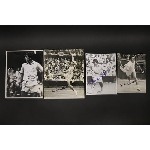 1143 - Assortment of black and white photographs of Ken different ages and dates, Ken at Wimbledon in his c... 