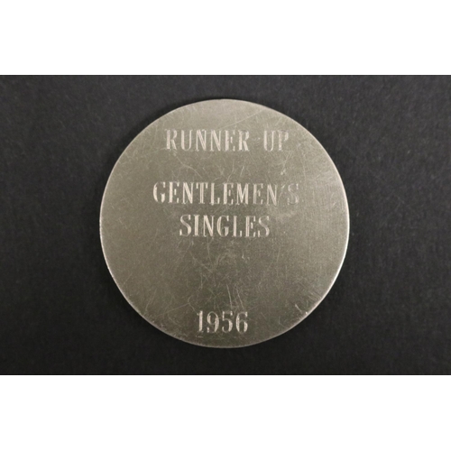 1082 - Tennis trophy medal, inscribed, PACIFIC SOUTHWEST TENNIS CHAMPIONSHIPS. RUNNER-UP GENTLEMEN'S SINGLE... 