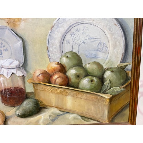 747 - A Werstak- Still life, oil on canvas, signed lower left and dated 92 49 cm x 73.5 cm
