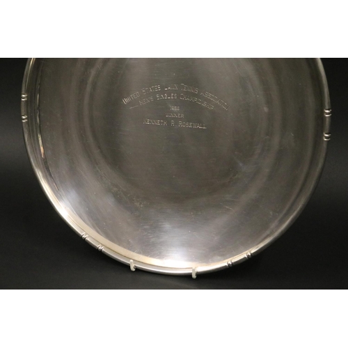 1213 - US OPEN. Tennis trophy. Inscribed UNITED STATES LAWN TENNIS ASSOCIATION MEN'S SINGLES CHAMPIONSHIP 1... 