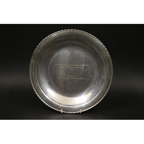 1214 - US OPEN. Tennis trophy. Inscribed, UNITED STATES LAWN TENNIS ASSOCIATION MEN'S DOUBLES CHAMPIONSHIP ... 