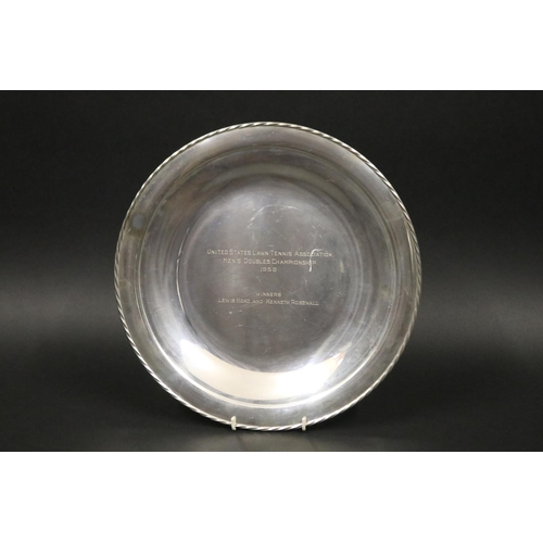 1214 - US OPEN. Tennis trophy. Inscribed, UNITED STATES LAWN TENNIS ASSOCIATION MEN'S DOUBLES CHAMPIONSHIP ... 