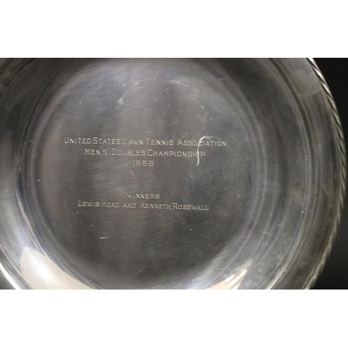 1214 - US OPEN. Tennis trophy. Inscribed, UNITED STATES LAWN TENNIS ASSOCIATION MEN'S DOUBLES CHAMPIONSHIP ... 