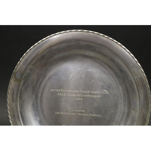 1214 - US OPEN. Tennis trophy. Inscribed, UNITED STATES LAWN TENNIS ASSOCIATION MEN'S DOUBLES CHAMPIONSHIP ... 