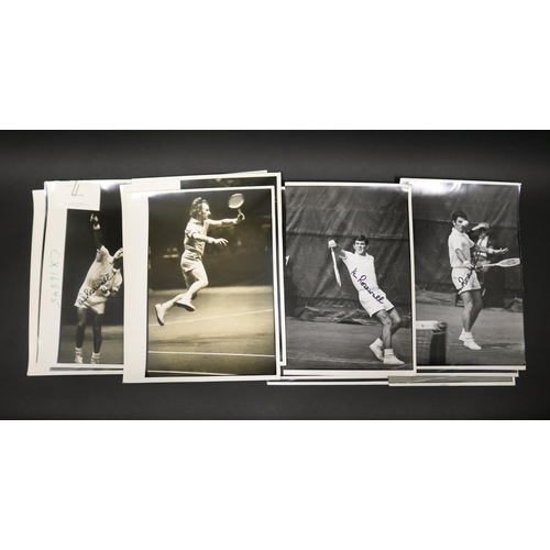 1255 - Sports Illustrated photographs of Ken, approx 36cm x 28cm & smaller. Provenance: Ken Rosewall Collec... 