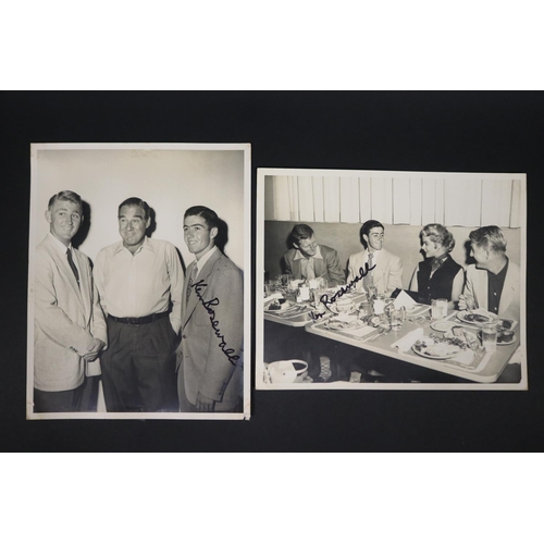 1275 - Black and white photograph at Hollywood Studios, Lew Hoad, Paul Douglas and Ken Rosewall, September ... 