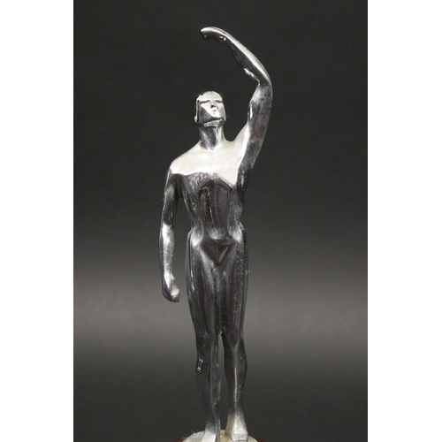 1177 - Figural trophy. Inscribed, DAILY MIRROR CHANNEL 10 CALTEX N.S.W SPORTS STAR 1970 MONTH OF SEPTEMBER ... 