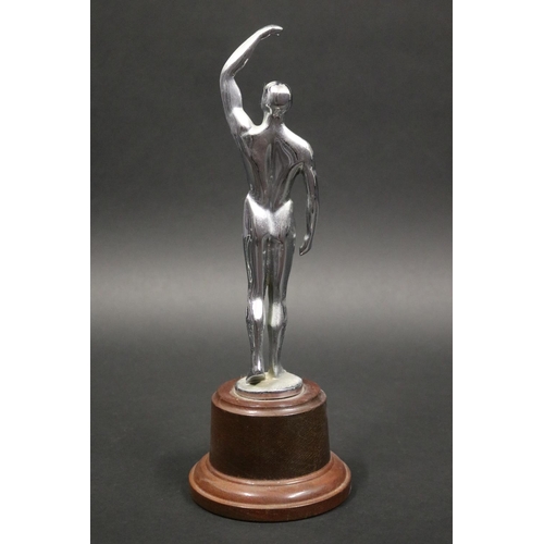 1177 - Figural trophy. Inscribed, DAILY MIRROR CHANNEL 10 CALTEX N.S.W SPORTS STAR 1970 MONTH OF SEPTEMBER ... 