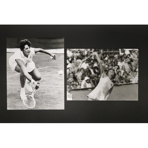 1284 - Black and white photographs of Australia's female tennis players, Margaret Court and NSW open Final ... 