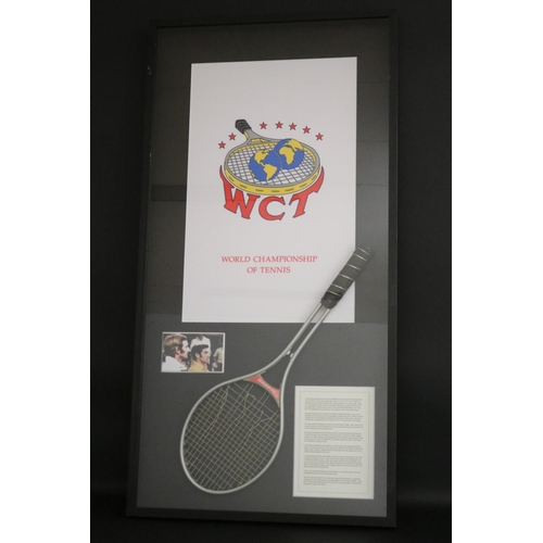 1349 - Kenneth Robert Rosewall AM MBE (born 2 November 1934) WCT shadow framed match used Seamco racquet. T... 