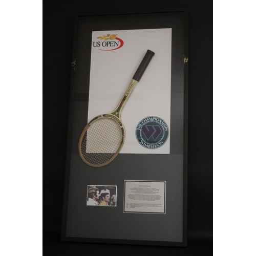 1352 - Shadow framed used Slazenger Challenge racquet. US Open / Wimbledon to back. 

This racquet was used... 