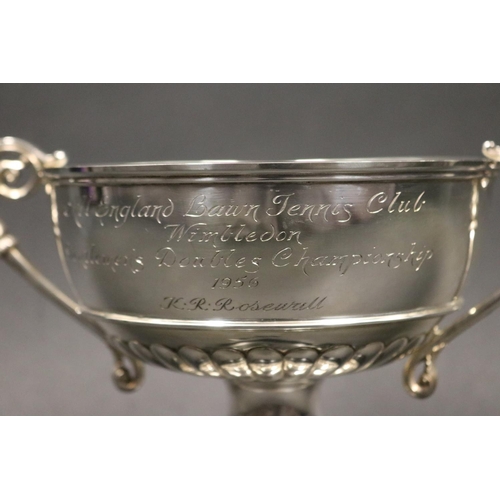 1071 - WIMBLEDON. Tennis trophy. Inscribed, All England Lawn Tennis Club Wimbledon Gentlemen's Doubles Cham... 