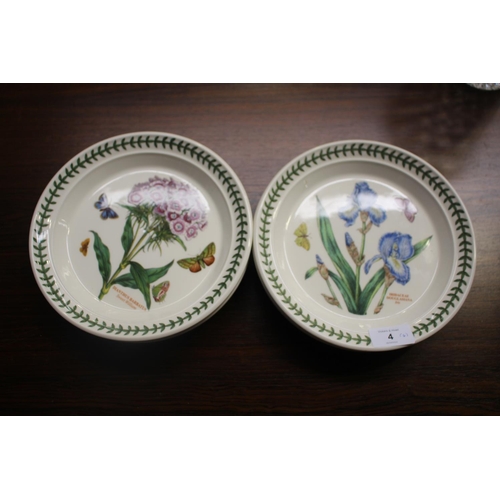 4 - Set of six Portmeiron botanical plates, designed by Susan Williams-Ellis, approx 22cm D (6)