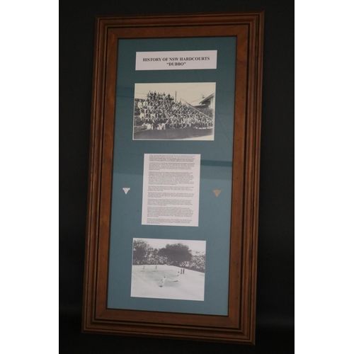 1344 - Framed History of NSW Hardcourts 