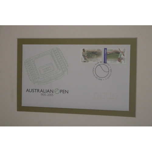 1300 - Australian Open 1905-2005, First Day, Presented by Australia Post, Stamps issued 11 January 2005. Ap... 
