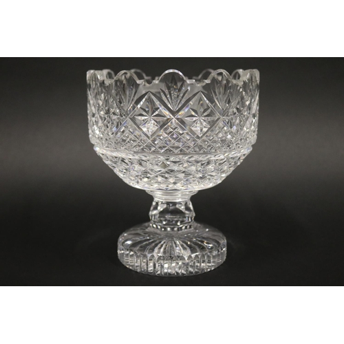 1332 - Cut crystal tennis trophy, marked ATP Tour, marked Waterford (Has chips) Approx 19cm H x 16cm Dia. P... 