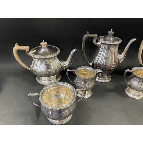 14 - Good quality seven piece tea and coffee service, by Hardy Bros (7) approx 23cm H and smaller