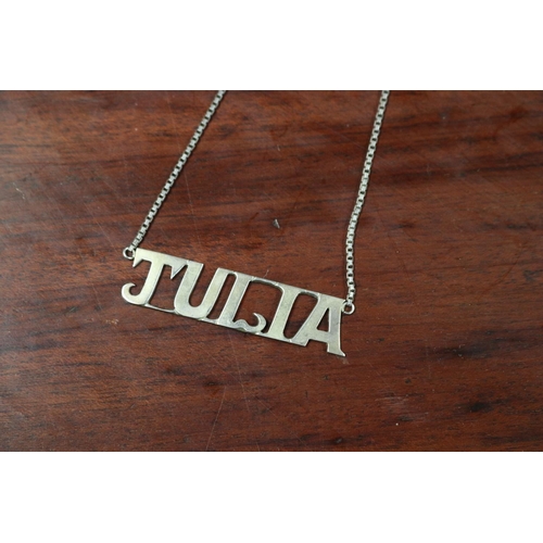 235 - Silver Julia pendant necklace