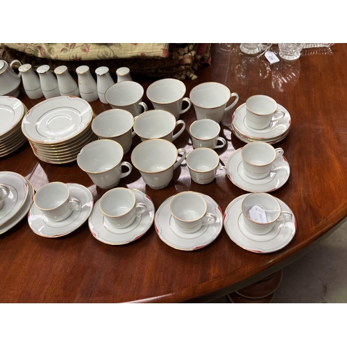 391 - Extensive Noritake Equator pattern service. approx 25 cm H smaller