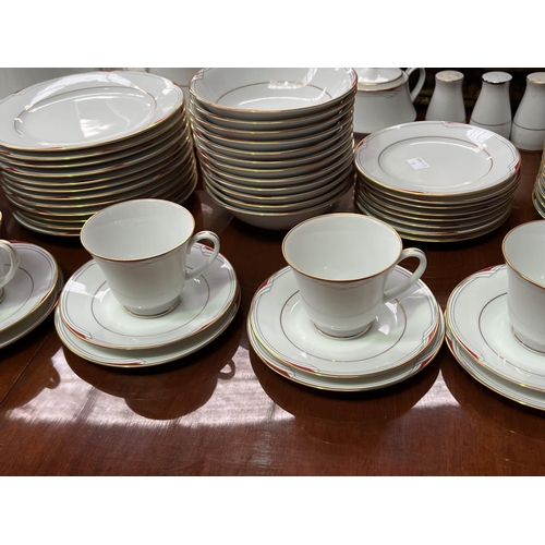 391 - Extensive Noritake Equator pattern service. approx 25 cm H smaller