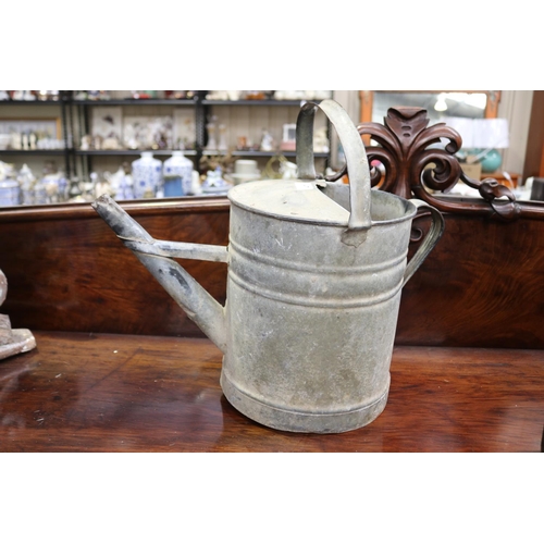 407 - French gal metal watering can, approx 42cm H x 47cm W