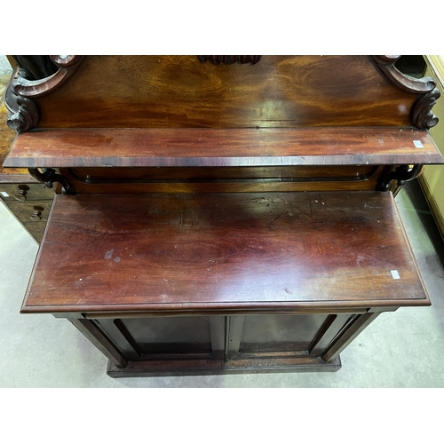 420 - Antique mahogany chiffioneer, approx 158cm H x 103cm W x 39cm D