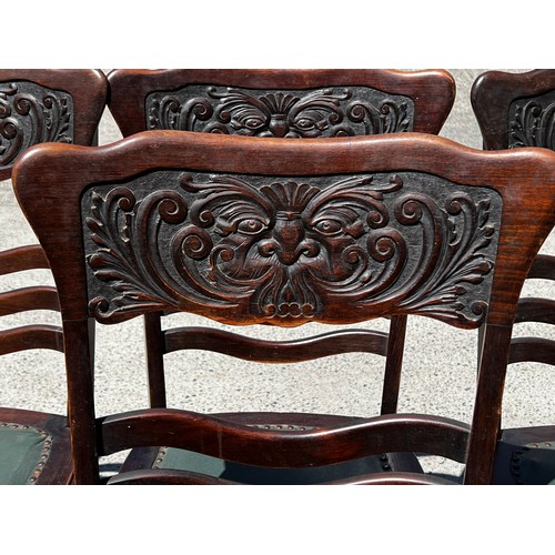 465 - Set of eight antique Beard & Watson American style country chairs (8)