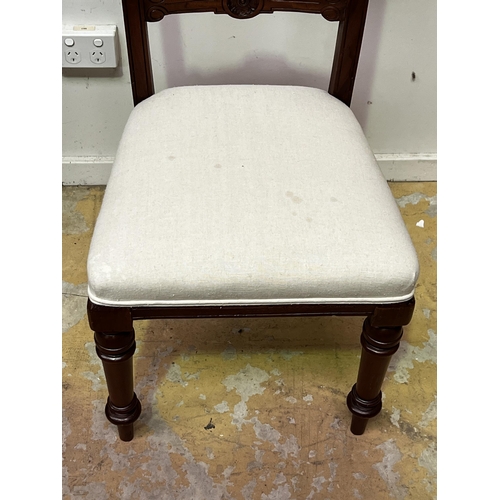 468 - Antique mahogany turned leg dining chair