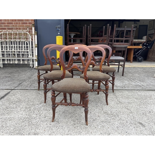 475 - Set of six antique cottage chairs (6)