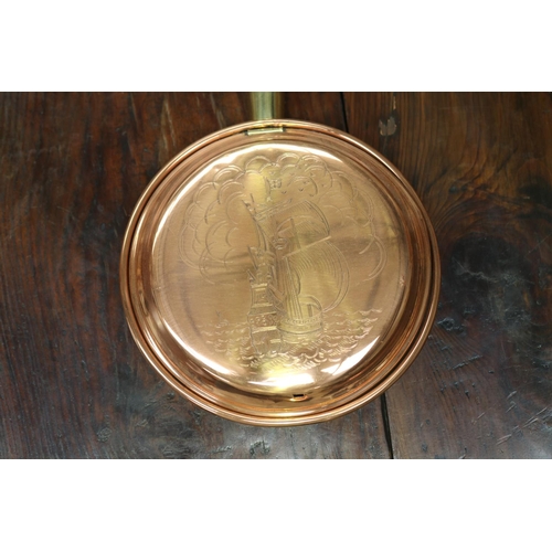 501 - Copper bed warming pan