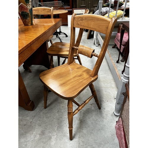 527 - Six country chairs