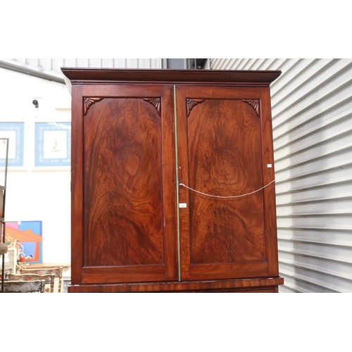 566 - A 19th century Australian cedar five drawer Chest with a later 