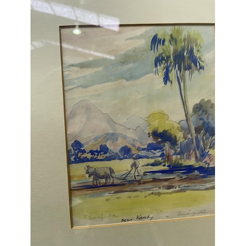 569 - Peter Boosfield (Working 1930s) Australia, two open air watercolours, titles unclear, Sunset on Mt B... 