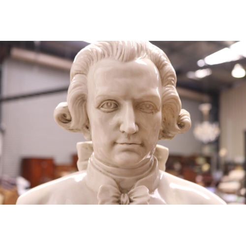 626 - Mozart bust by Chmozart approx  45 cm high