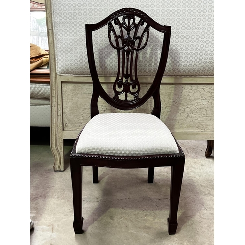698 - Antique style shield back chair