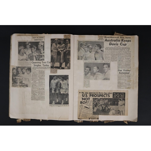 1089 - Album of newspaper clippings, to include Pro Tour Years from the 1950s & others, approx 50cm x 38cm.... 