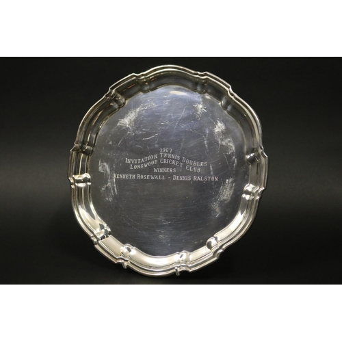 1093 - Tennis trophy. Inscribed, 1967 INVITATION TENNIS DOUBLES LONGWOOD CRICKET CLUB WINNERS KENNETH ROSEW... 