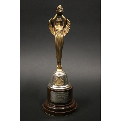 1148 - 1951 Commonwealth Jubilee Celebrations trophy, with golden angel over Australian Coat-of-Arms, inscr... 