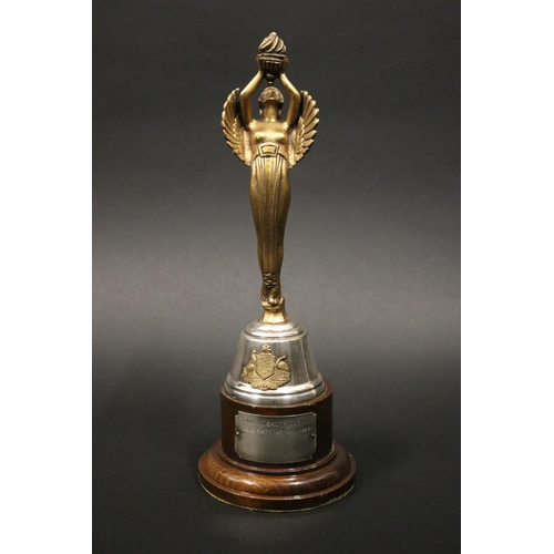 1149 - 1951 Commonwealth Jubilee Celebrations trophy, with golden angel over Australian Coat-of-Arms, inscr... 