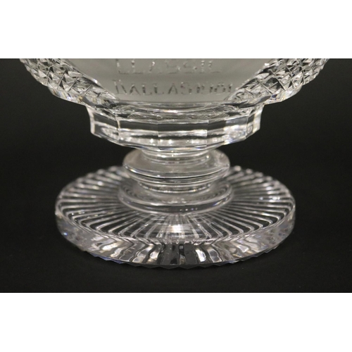 1317 - Cut crystal tennis trophy, WCT HALL OF FAME CLASSIC DALLAS 1981. Rosewall won the event, defeating N... 