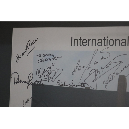 1342 - International Tennis Hall of Fame, Celebrating 50 Years 1954-2004. Signatures & photo to include Ton... 