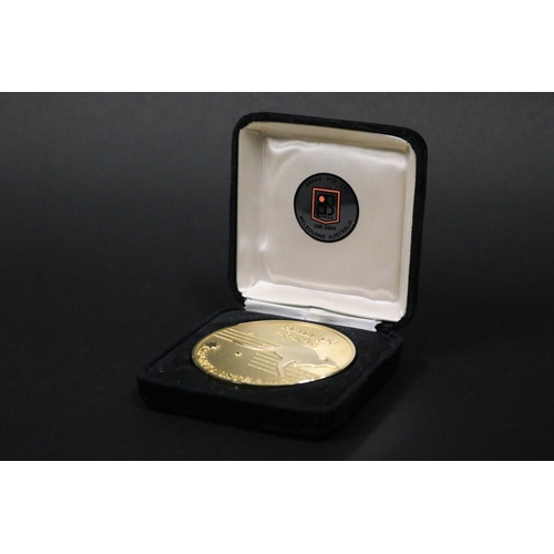 1345 - Hall of Fame Sport Australia cased medal, inscribed verso KENNETH R. ROSEWALL 1951 - 1975. Approx 7c... 