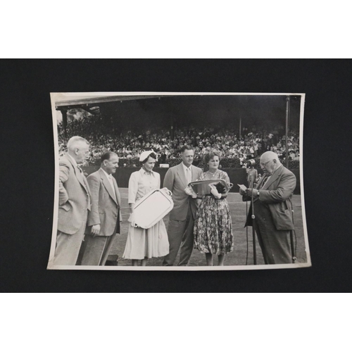 1163 - Special award tray, inscribed Presented by THE LAWN TENNIS ASSOCIATION OF VICTORIA to MR & Mrs R.ROS... 