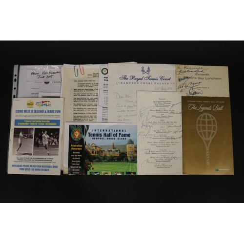 1381 - Assortment of photos related to Tennis Australia along with various paperwork related to the Royal T... 
