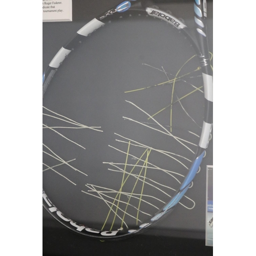 1396 - Andy Roddick, shadow framed Australian Open matched used Babolat racquet. Signed. This racquet was u... 