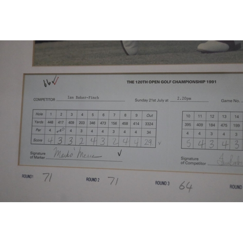 1409 - Framed 120th Open Golf Championship Royal Birkdale Golf Club, Southport, England, 18-21st July 1991 ... 