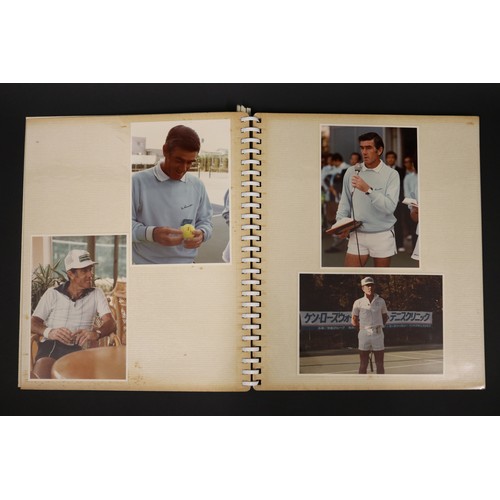 1210 - Photo album to include the photographs from the Ken Rosewall Japanese tennis clinic tour in 1984. Th... 