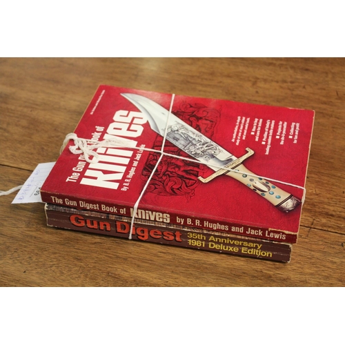 124 - Gun Digest 1981 Deluxe Edition together with The gun Digest Book of Knives. Both important reference... 