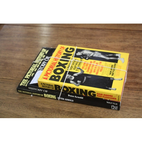128 - Good lot of 3: The Pictorial History of Boxing, History of Boxing, A Pictorial History of Boxing.